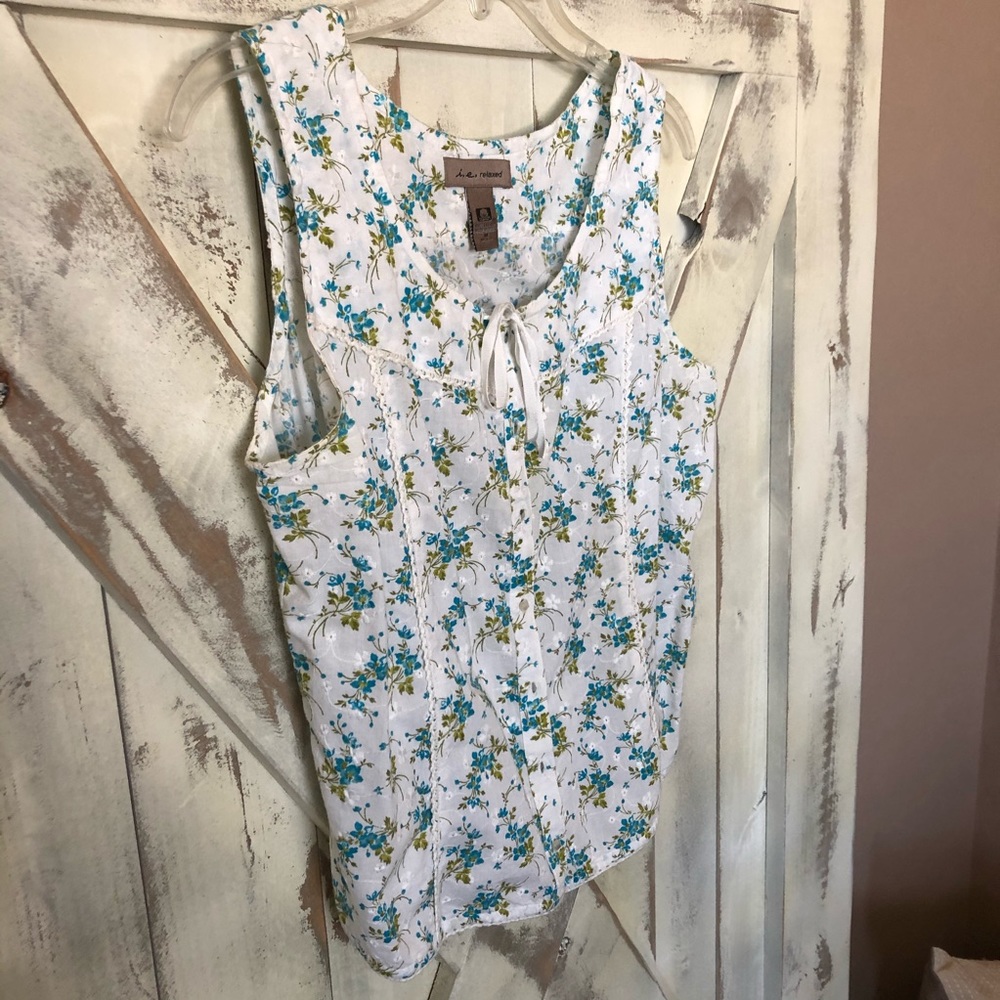 Macy’s I.e. floral tank